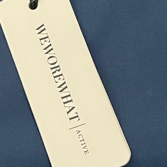 WeWoreWhat Blue Leggings with White Trim - Picture 5 of 12